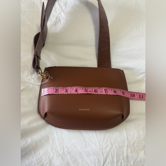 SENREVE Poema | Tan Convertible Bag Clutch | Vegan Leather And Suede | NWT - Picture 7 of 11